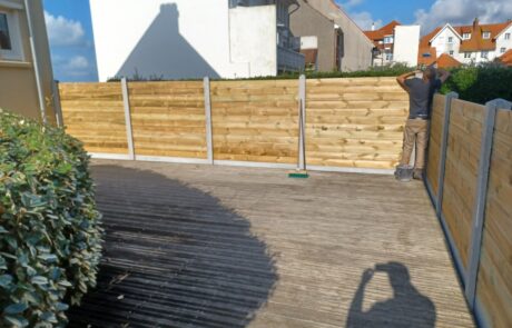 Terrasse en bois naturel